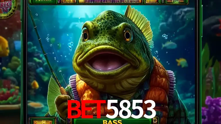 Personagem de peixe pescador do popular jogo de slot com tema de pescaria, uma das emocionantes opções de caça-níqueis para jogar e ganhar no cassino bet5853.